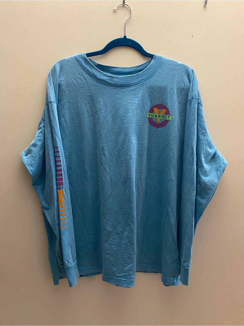 Vuarnet for Hyba women’s Blue Long Sleeve Logo Tee